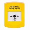 Show product details for GLR201PX-ES STI Yellow Indoor Only No Cover Key-to-Reset Push Button with PUSH TO EXIT Label Spanish