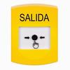 Show product details for GLR201XT-ES STI Yellow Indoor Only No Cover Key-to-Reset Push Button with EXIT Label Spanish