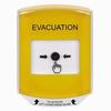Show product details for GLR221EV-EN STI Yellow Indoor Only Shield Key-to-Reset Push Button with EVACUATION Label English