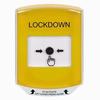 Show product details for GLR221LD-EN STI Yellow Indoor Only Shield Key-to-Reset Push Button with LOCKDOWN Label English