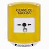 Show product details for GLR221LD-ES STI Yellow Indoor Only Shield Key-to-Reset Push Button with LOCKDOWN Label Spanish
