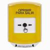 GLR221PX-ES STI Yellow Indoor Only Shield Key-to-Reset Push Button with PUSH TO EXIT Label Spanish