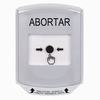 Show product details for GLR321AB-ES STI White Indoor Only Shield Key-to-Reset Push Button with ABORT Label Spanish