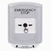 GLR321ES-EN STI White Indoor Only Shield Key-to-Reset Push Button with EMERGENCY STOP Label English