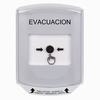 Show product details for GLR321EV-ES STI White Indoor Only Shield Key-to-Reset Push Button with EVACUATION Label Spanish