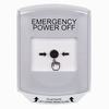 GLR321PO-EN STI White Indoor Only Shield Key-to-Reset Push Button with EMERGENCY POWER OFF Label English