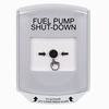 GLR321PS-EN STI White Indoor Only Shield Key-to-Reset Push Button with FUEL PUMP SHUT-DOWN Label English