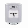 Show product details for GLR3A1XT-EN STI White Indoor Only Shield w/ Sound Key-to-Reset Push Button with EXIT Label English