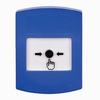 Show product details for GLR401NT-ES STI Blue Indoor Only No Cover Key-to-Reset Push Button with No Text Label Spanish