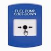 Show product details for GLR401PS-EN STI Blue Indoor Only No Cover Key-to-Reset Push Button with FUEL PUMP SHUT-DOWN Label English