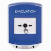 Show product details for GLR421EV-EN STI Blue Indoor Only Shield Key-to-Reset Push Button with EVACUATION Label English