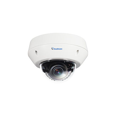 [DISCONTINUED] GV-EVD5100 Geovision 3~9mm Varifocal 30 FPS @ 2592 x 1536 Outdoor IR Day/Night WDR Vandal Dome IP Security Camera 12VDC/PoE