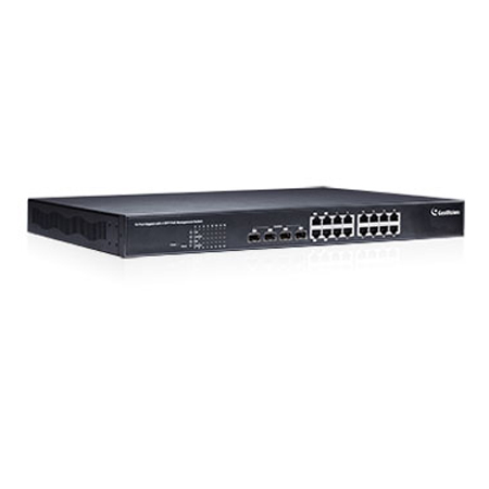 GV-POE1611-V2 Geovision 16-Port Gigabit 250W Total 802.3at Web Management PoE Switch