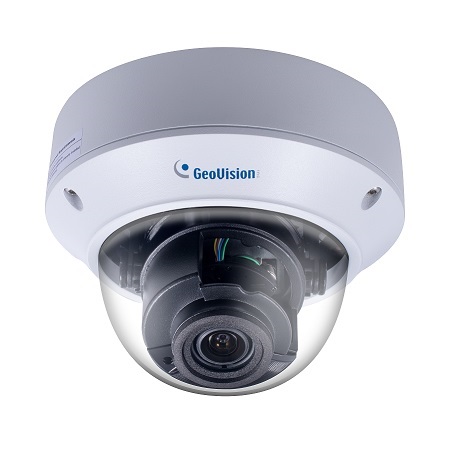 GV-TVD8810 Geovision 2.8~12mm Motorized 20FPS @ 8MP Outdoor IR Day/Night WDR Vandal Proof Dome IP Security Camera 12VDC/PoE