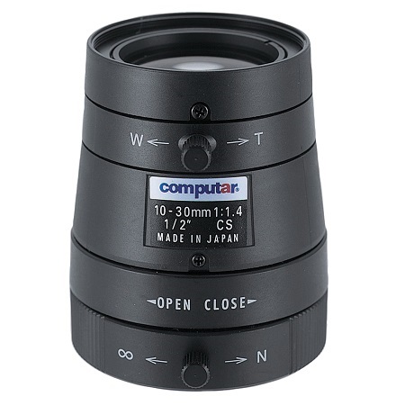 H3Z1014CS Computar CS-Mount 10-30mm Vari-focal F/1.4 Manual Iris Lens