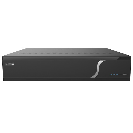 H40HR32TB Speco Technologies 40 Channel HD-TVI/Analog + 8 Channel IP DVR Up to 120FPS @ 8MP - Dual LAN Ports - 32TB