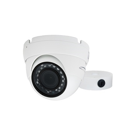 H5T1M Speco Technologies 2.7-13.5mm Motorized 30FPS @ 5MP Outdoor IR WDR Turret HD-TVI/HD-CVI/AHD/Analog Security Camera 12VDC