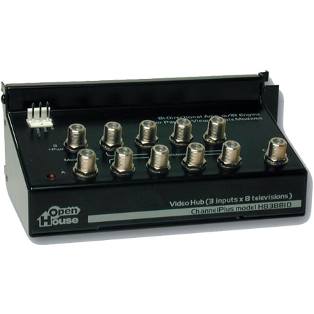 H838BID OpenHouse Bi-Directional Video Hub with 5-Volt IR
