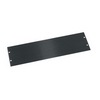 Show product details for HBL3 Middle Atlantic 3 Space ( 5 1/4 Inch) 1/8 Inch Flat Aluminum Blank Panel, Black Brushed Finish