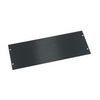 Show product details for HBL4 Middle Atlantic 4 Space ( 7 Inch) 1/8 Inch Flat Aluminum Blank Panel, Black Brushed Finish