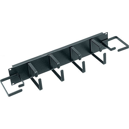 HCM-2DV Middle Atlantic 2 Space (3 1/2 Inch) D-Ring Horizontal Cable Manager, with End Rings
