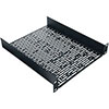 Show product details for HR-UMS1-11.5 Middle Atlantic Half-Rack 1 Space Universal Multi Shelf, 11.5 Inch Deep, Black