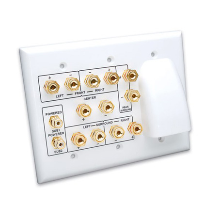 Vanco Whole House Audio and 6.2 Home Theater Wall Plate