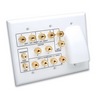 Show product details for HTWP72BW Vanco Wall Plate 7.2 CH + 1G Bulk Cable White
