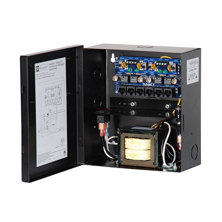 HUBSAT4DV Altronix UTP Passive Transceiver Hub, 4 Channel, Video up to 750', Integrated 24/28VAC Power Supply