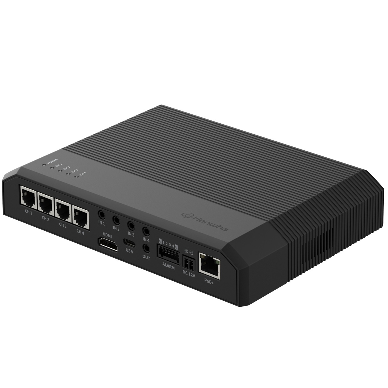 PNM-C20000QB Hanwha Vision P Series 30FPS @ 2MP Indoor Day/Night WDR AI Remote Head IP Security 4CH Camera 12VDC/POE - No Lens