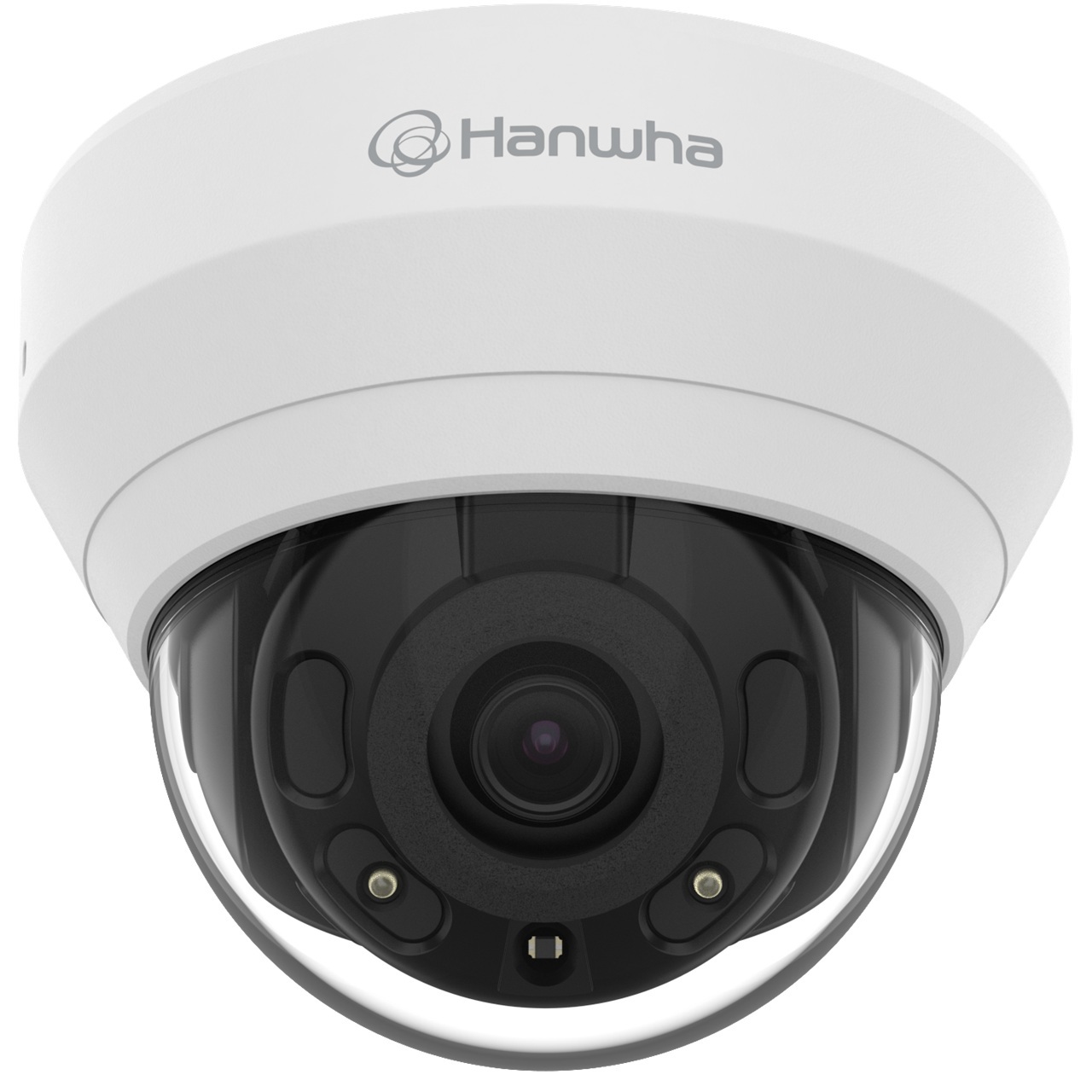 QND-6022R1 Hanwha Vision Q Series 4mm 30FPS @ 2MP Outdoor IR Day/Night WDR Dome IP Security Camera 12VDC/PoE