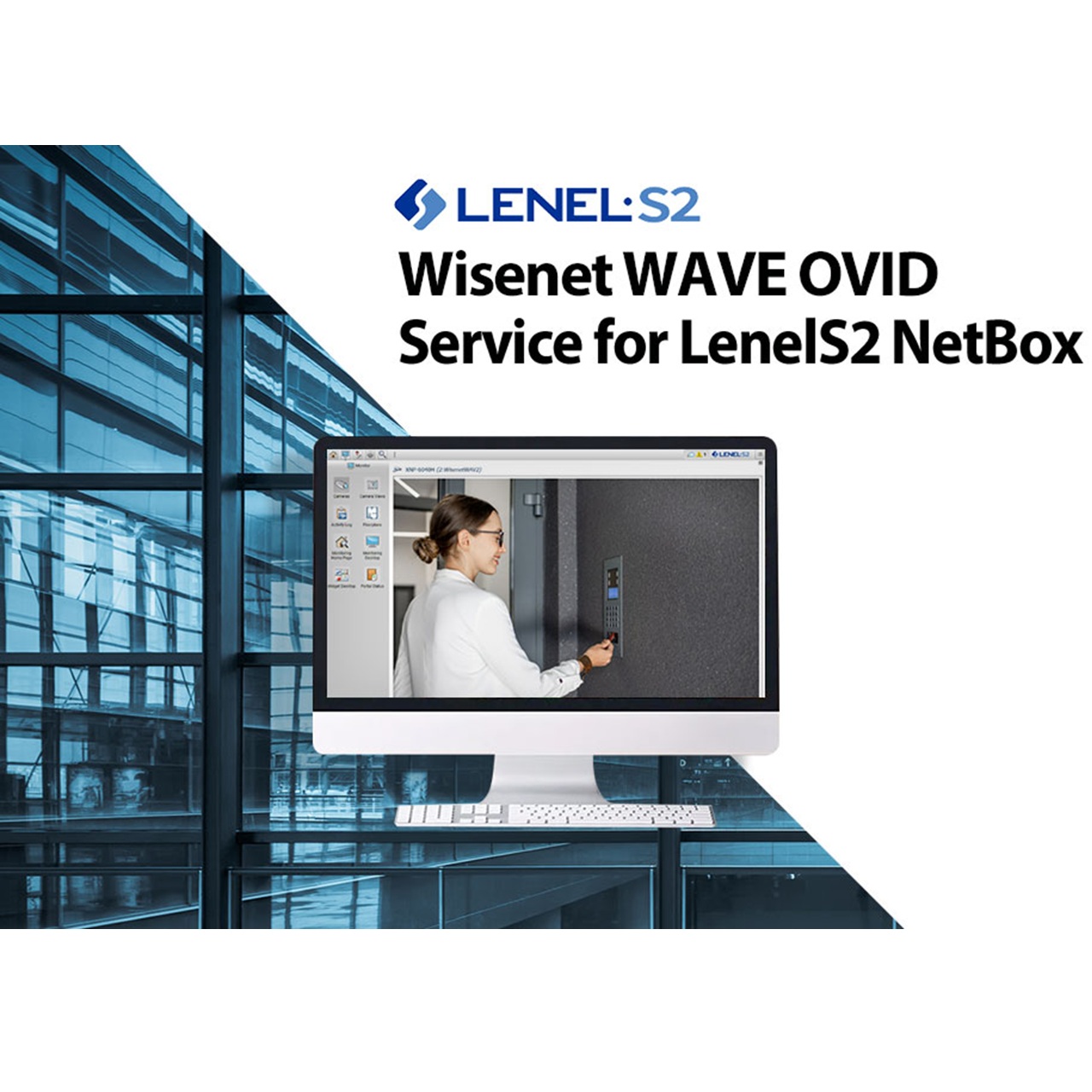 WAVE-S2NETBOX-INT Hanwha Vision Wisenet WAVE OVID Service for LenelS2 NetBox