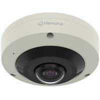 XNF-8010RVM Hanwha Vision X Series 1.6mm 30FPS @ 6MP Outdoor IR Day/Night WDR Mobile Fisheye IP Security Camera 12VDC/POE