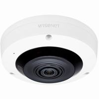 XNF-8010RW Hanwha Vision X Series 1.6mm 30FPS @ 6MP Indoor Day/Night WDR Fisheye IP Security Camera 12VDC/PoE