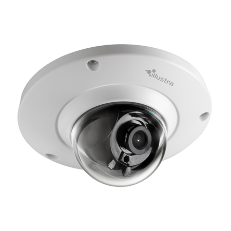 IES01CFACWSY Illustra 3.6mm 30FPS @ 1280 x 720 Indoor Day/Night WDR Mini Dome IP Security Camera 12VDC/PoE