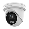 Show product details for IPHEBX4-3-WL-W Rainvision 2.8mm 30FPS @ 4MP Indoor/Outdoor White Light Day/Night WDR Eyeball IP Security Camera 12VDC/PoE - Built-in Microphone - White