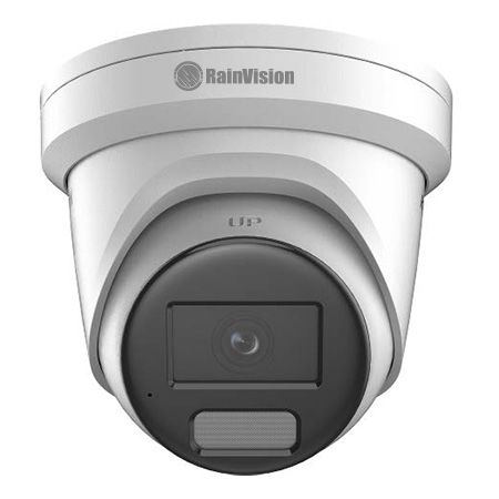 IPHEBX8-3-DL-W Rainvision 2.8mm 24FPS @ 8MP Indoor/Outdoor Dual Light Day/Night WDR Eyeball IP Security Camera 12VDC/PoE - Built-in Microphone - White
