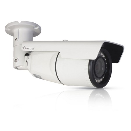 [DISCONTINUED] IPL02B1BNWIY Illustra 2.8-12mm Motorized 30FPS @ 1080p Outdoor IR Day/Night WDR Bullet IP Security Camera 12VDC/PoE