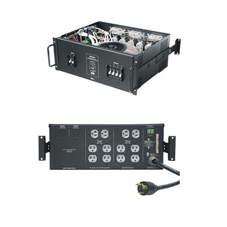 ISOCTR-5R-240-2 Middle Atlantic 5KVA Rackmount Integrated Load Center, 2 Stages of 100,000A Surge Protection