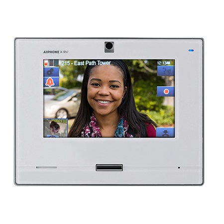 IX-MV7-W Aiphone IX Series IP Addressable Master Station and 7" Touchscreen - White