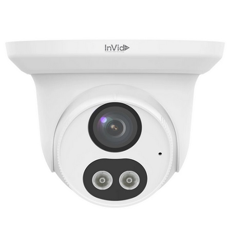 VIS-P5TXIR28NH-LC3 InVid Tech Vision Series 2.8mm 25FPS @ 5MP Outdoor IR Day/Night WDR Turret IP Security Camera 12VDC/POE
