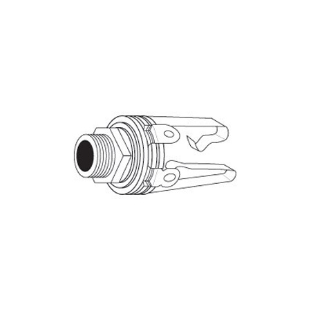 J2 Vanco Connector 1/4" Jack Mono NC Chassis Mount
