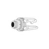 Show product details for J3 Vanco Connector 1/4" Jack Stereo NC Chassis Mount