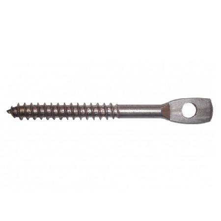 JH940-100 Platinum Tools Eye Lag Wood Screw with 1/4" Hole - 100 Pack