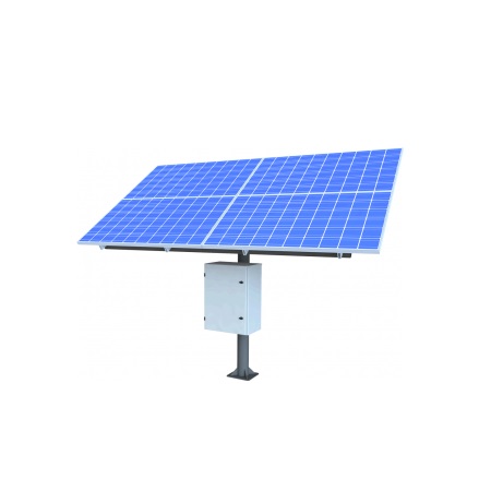 KBC-AL2-375W KBC Networks 375 Watt Advanced Remote Power Kit with 1 x 300W Solar Panel, 14" D x 16" W x 19" H Powder-Coated Aluminum Enclosure and Side Panel Mount for 3-6" Pole 