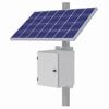 Show product details for KBC-AL2-400W KBC Networks 400 Watt Advanced Remote Power Kit with 1 x 400W Solar Panel with 14" D x 16" W x 19" H Powder-Coated Aluminum Enclosure and Side Panel Mount for 3-6" Pole