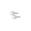 Show product details for KN4X Vanco Knob Replacement 4mm Thread