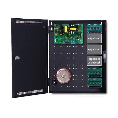 KS250-D8E2 LifeSafety Power 20 Amp 12VDC 8 Auxiliary Class II Distribution Outputs Access Control Power Supply in UL Listed Indoor 16