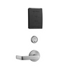 KT-IN1-10G77-10 Kantech 7900 SERIES MORTISE LOCKS HID iCLASS Black Reader Lnrose MJlever Satin Chrome - RIGHT HAND