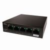 Show product details for SW-100-04P Luxul 4 Gigabit PoE Ports + 1 Gigabit Uplink 58W Total Budget Unmanaged Desktop PoE Switch